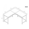 L Shaped Gaming Desk Corner Computer Desk Home Office Computer Table XH
