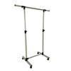 Standard Rod Clothing Garment Rack, Rolling Clothes Organizer on Wheels for Hanging Clothes, steel