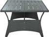 6-Piece Outdoor Wicker Sofa Set, Patio Rattan Dinning Set, Sectional Sofa with Thick Cushions and Pillows, Plywood Table Top, For Garden, Yard, Deck