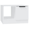 Coffee Table White 19.7"x19.7"x14.2" Engineered Wood