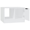 Coffee Table White 19.7"x19.7"x14.2" Engineered Wood