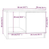 Coffee Table White 19.7"x19.7"x14.2" Engineered Wood