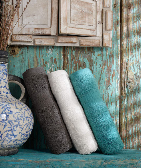 Linen Bath Towel Set 3 Pieces Soft and Absorbent;  Premium Quality 100% Cotton 1 Bath Towel 1 Hand Towel 1 Washcloth 