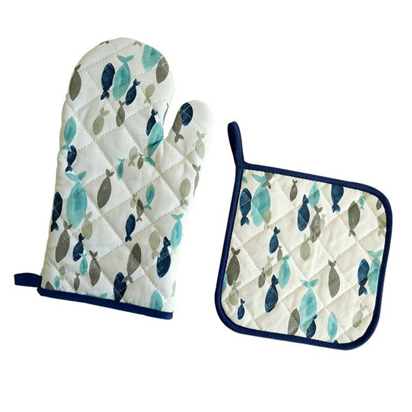 Quilted Oven Mitt and Pot Holder set