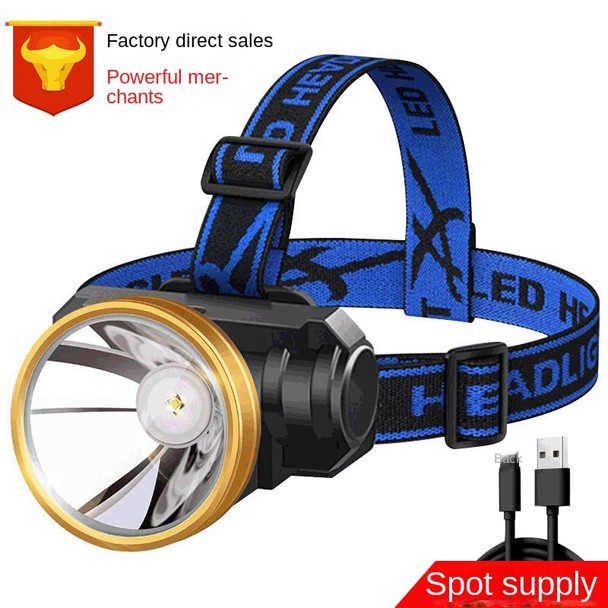 High-power rechargeable head flashlight lithium battery strong light headlamp led outdoor miner's lamp fishing headlamp