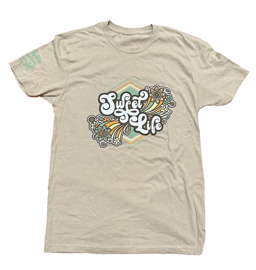 Tan Sweet Life Tee Shirt - Walker Honey Farm
