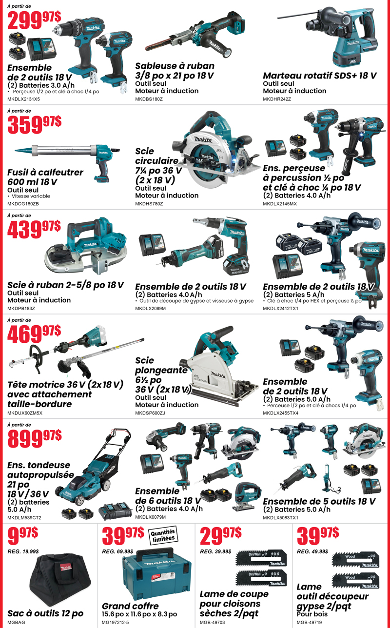 Outils sans fil et électriques