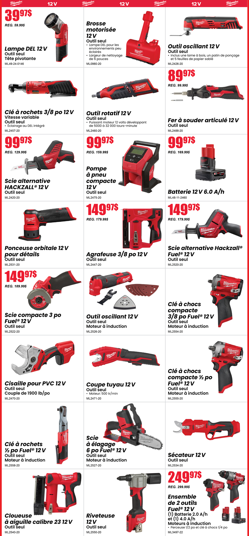 Outils sans fil et électriques