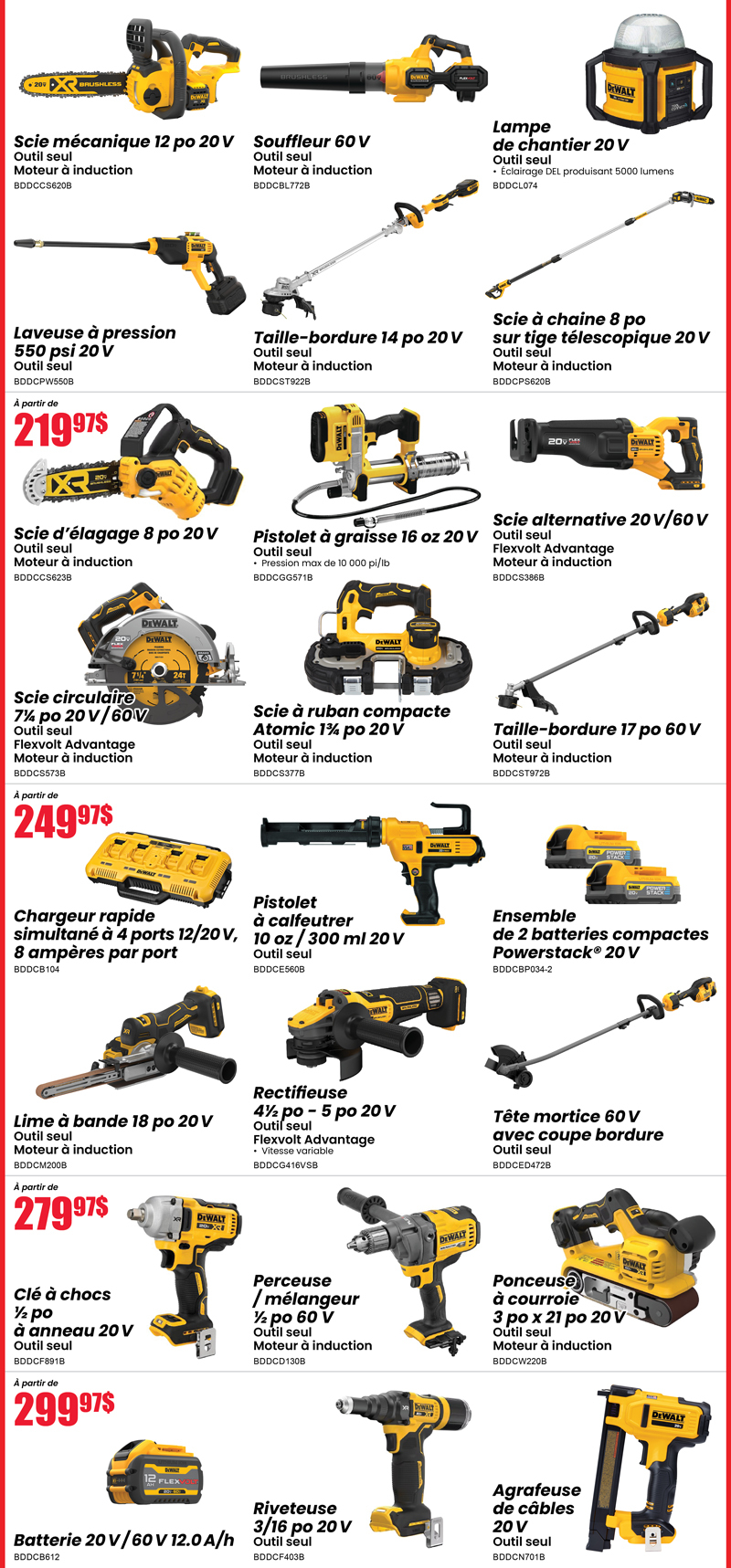 Outils sans fil et électriques
