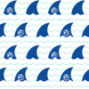 Shark Fin Monogram Gift Wrap