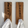 Red Birch Towel Hanger - Engraved Red Birch Towel Hanger - Engraved