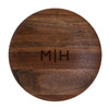 Acacia Wood Charger - Engraved Split Monogram