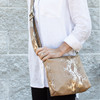 Metallic Snake & Steel Hampton Ave Tote - Vegan Leather