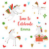 Unicorn Celebration Personalized Gift Wrap Unicorn Celebration Personalized Gift Wrap
