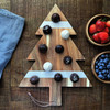 Acacia & Stone Tree Serving Board Engraved Split Monogram