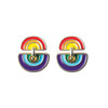 Double Rainbow Dangle Earrings