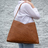 Capri Crisscross Shoulder Tote - Vegan Leather