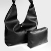Midnight Claudette Knot Oversized Hobo - Vegan Leather