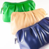 Navy Ruched Loop Clutch/Case - Vegan Leather