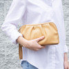 Taupe Ruched Loop Clutch/Case - Vegan Leather