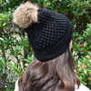Midnight Bubble Knit Pom Beanie Midnight Bubble Knit Pom Beanie
