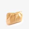 Taupe Ruched Loop Clutch/Case - Vegan Leather - Stamped