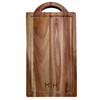 Acacia Handled Board- Engraved Split Monogram