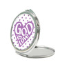 God Is Love Round Compact Mirror