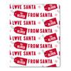 To From Santa Personalized Gift Wrap - White
