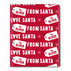 To From Santa Personalized Gift Wrap - Solid