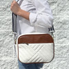 Commuter Crossbody Bag - White/Brown