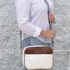 Commuter Crossbody Bag - White/Brown