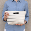Zippy Pouch - White/Black
