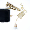Goldstone Tassel Charging Key Chain