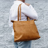 London Convertible Tote - Camel