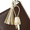 Goldstone Tassel Charging Key Chain- Stamped