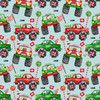 Monster Trucks Christmas Personalized Gift Wrap