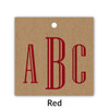 Royal Serif Monogram Kraft Gift Tag Set