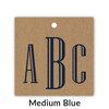 Royal Serif Monogram Kraft Gift Tag Set