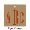 Royal Serif Monogram Kraft Gift Tag Set