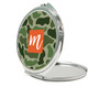 Green Textured Camo Compact Mirror