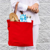 Red Canvas Market Tote 