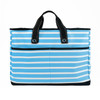 Dolly Hauler Pocket Tote - Azure/White
