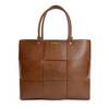 Emory Woven Tote - Brown -Stamped