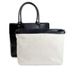 Emory Woven Tote - Black -Stamped