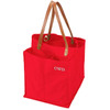 Red Canvas Market Tote -Embroidered 