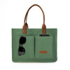 Daily Tasker Tote - Sea Green -Embroidered