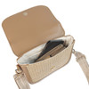 Greer Saddlebag - Taupe -Embroidered