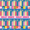 Happy Birthday Candles Personalized Gift Wrap