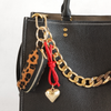 Leopard Case & Heart Combo Bag Charm
